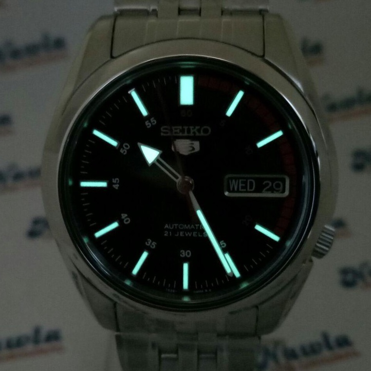 Seiko 5 Automatic SNK375k1 Black Dial - Jam Tangan Pria SNK375