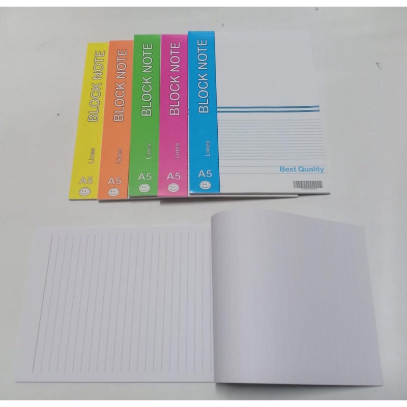 

12pcs Blocknote / Buku Garis ukuran A5 40lembar