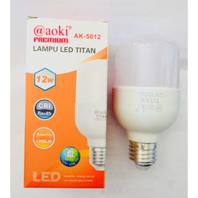 Lampu 12W Led JUMBO Titan aoki Premium
