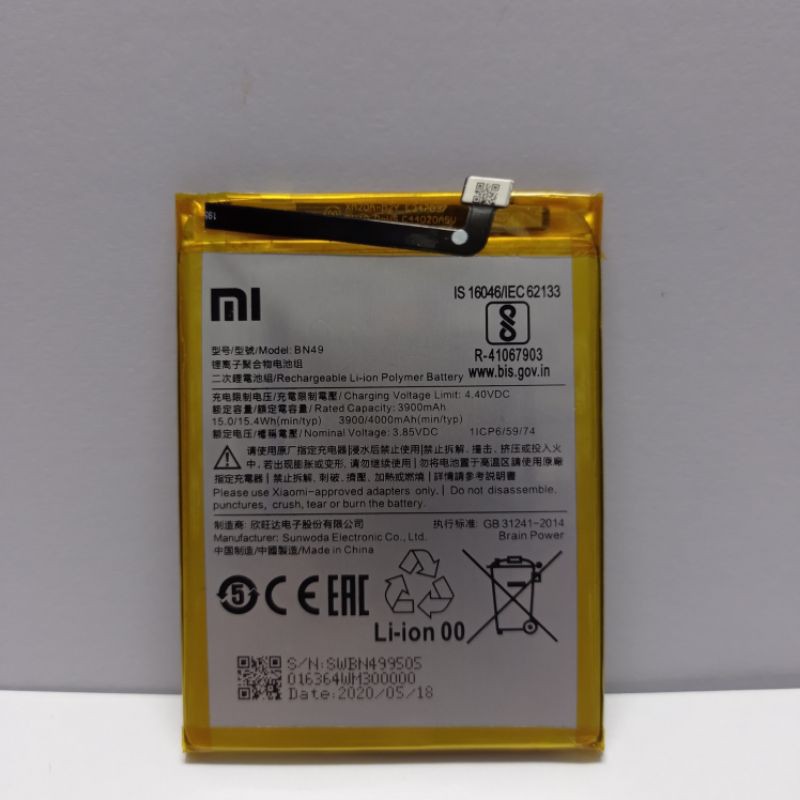 Batre Battery Xiaomi Redmi 7A BN49 Original