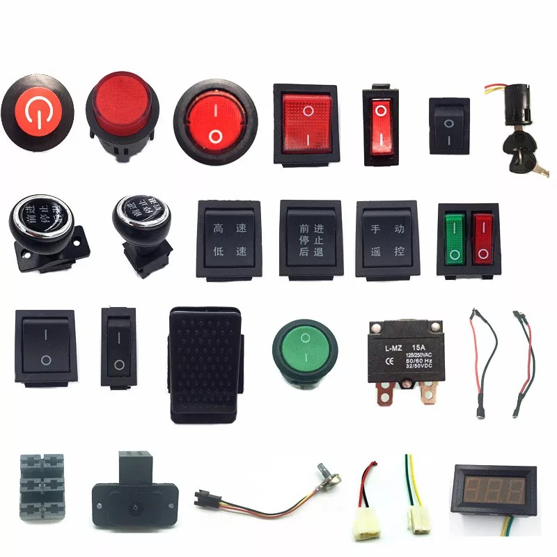 TOMBOL PUSAT TUAS SAKLAR SWITCH MOTOR AKI MAINAN MOBILAN ANAK RC GEARBOX TRANSMITTER RECEIVER MODUL