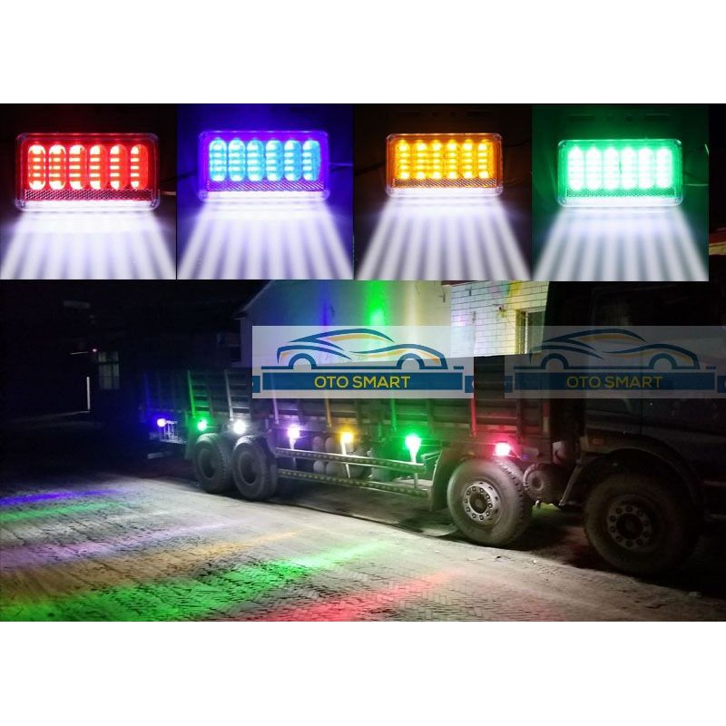 Lampu Samping Bak Truck 24 Volt dan 12 Volt Sein Nyala Running 40LED