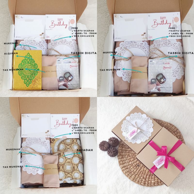 

BOX HAMPERS MUKENA DEWASA/ GIFT BOX MUKENA / KADO PERLENGKAPAN SHALAT, KADO WEDDING/ HAMPERS HARI IBU/ KADO HARI IBU, HAPPY MOTHER DAY,/ HADIAH HARI IBU/ KADO ULANG TAHUN