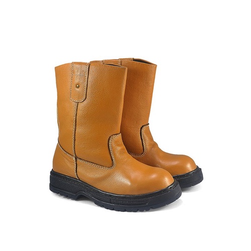 SEPATU SAFETY PRIA CBR SIX 210 SPATU BOOT KULIT COKLAT ORIGINAL