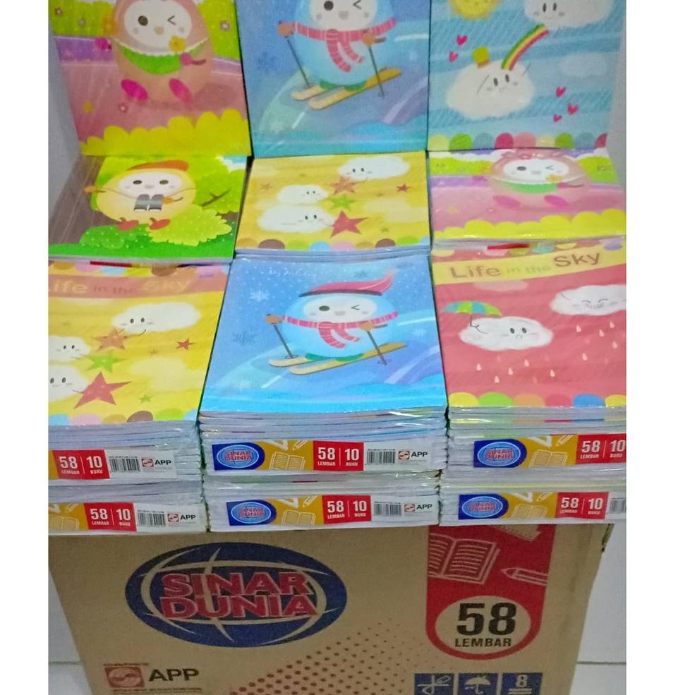 

(D9T9) buku tulis sidu 58 lembar/ buku tulis sidu 10pcs //Asli@diskon