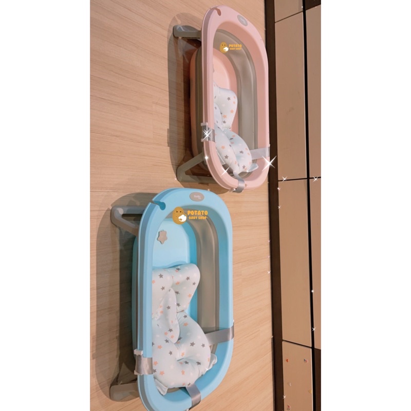 Kandila Baby Folding Bath Tub With Mattress - Bak mandi dengan penyangga mandi bayi