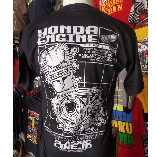 Kaos mesin Honda classic bore up CB GL100 original distro