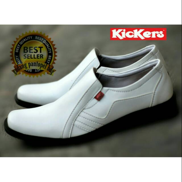sepatu pria sepatu cowok sepatu kantor kickers white