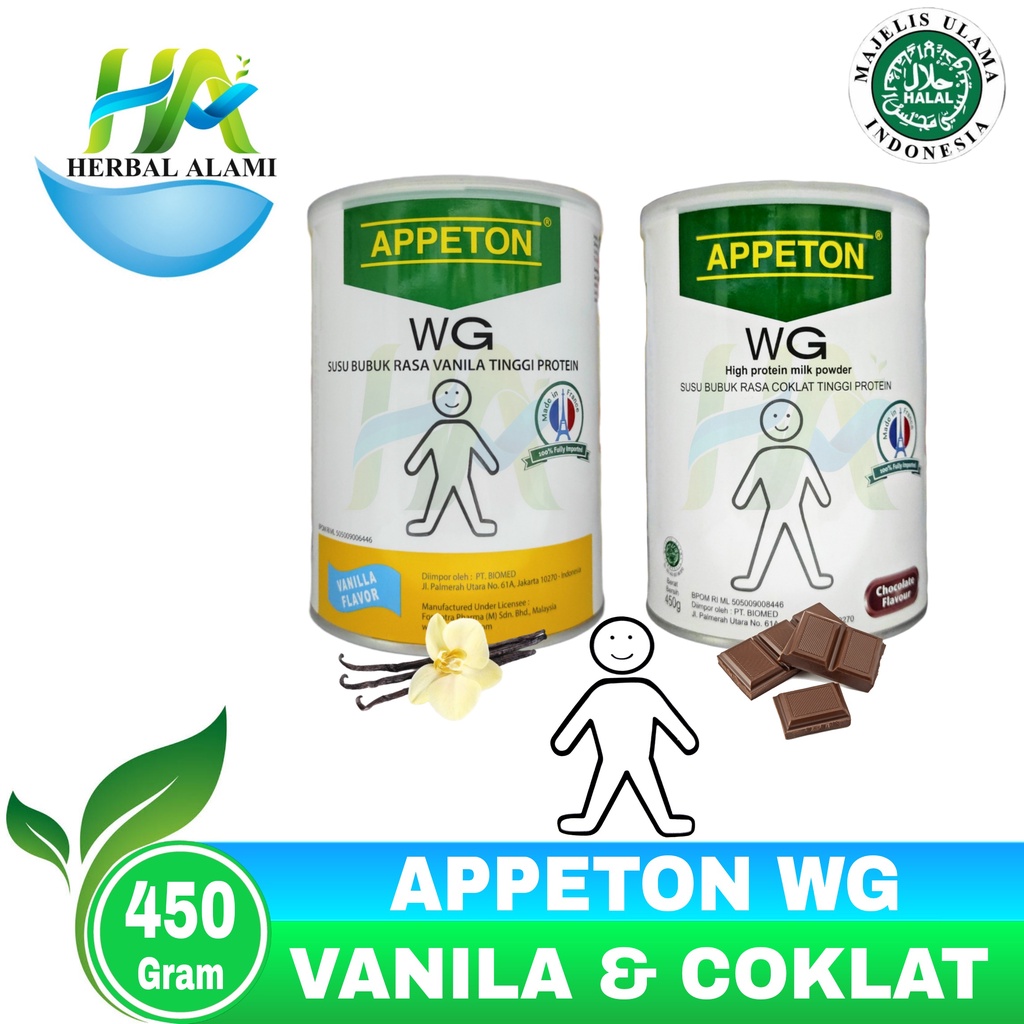 Appeton WG Weight Gain 450gr - Susu Penambah Nafsu Makan Susu Penggemuk