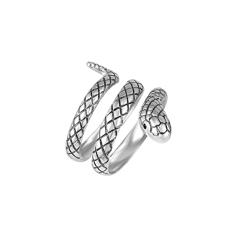 Serpentine Ring Accessories Personality Trendy Retro