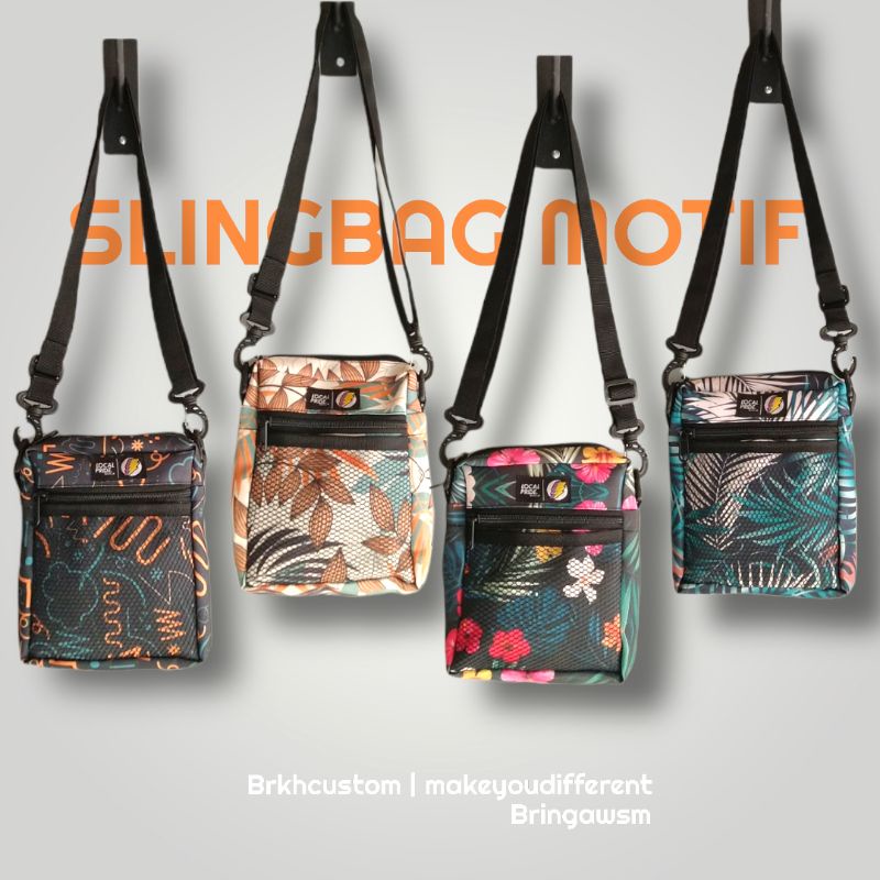 Slingbag Motif seri 2 | TAS SELEMPANG | TAS BAHU PRIA DAN WANITA