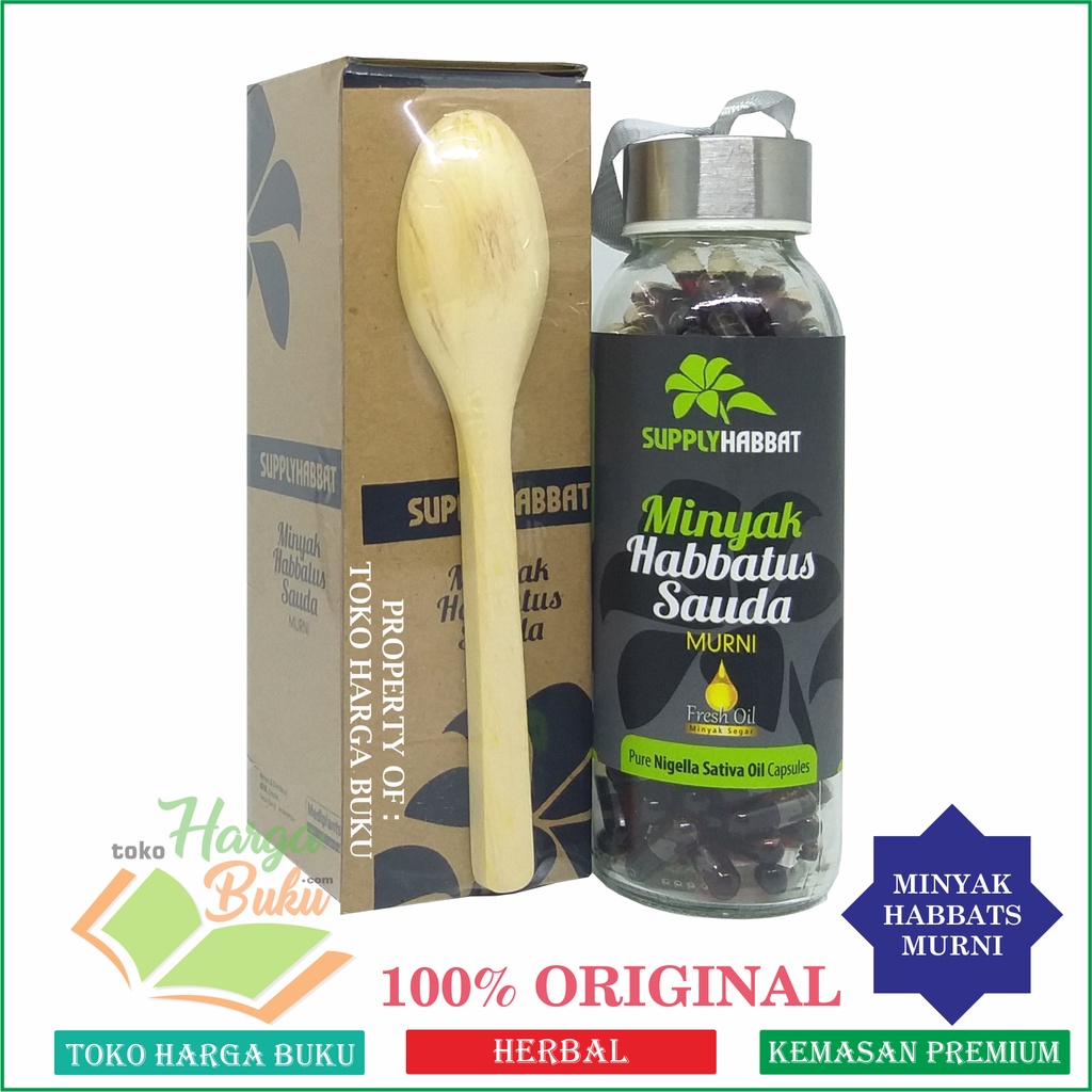Minyak Habbatus Sauda MURNI isi 200 Kapsul Herbal Habbatusauda Habatus Sauda' SUPPLYHABBAT