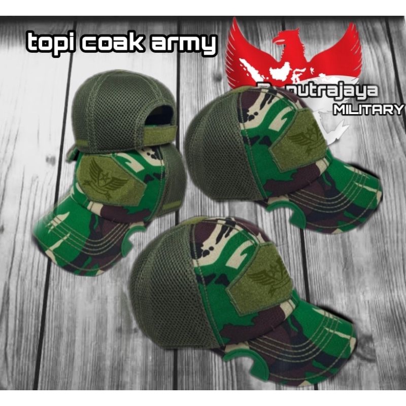 TOPI TACTICAL//TOPI TNI POLRI COAK PREMIUM