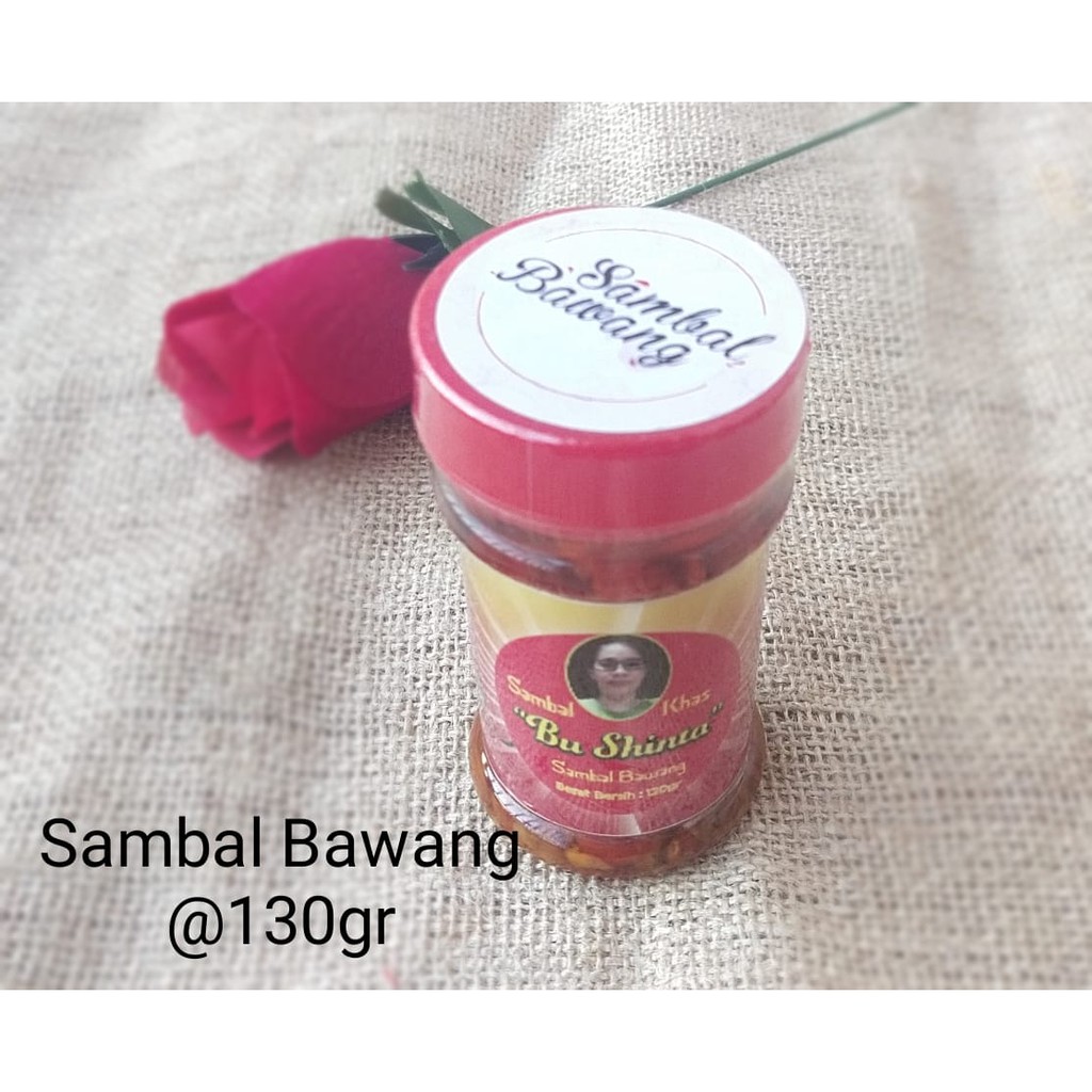 

Sambal Bawang Bu Shinta @130gr, Pedasnya asli Cabe dan Fresh 100%