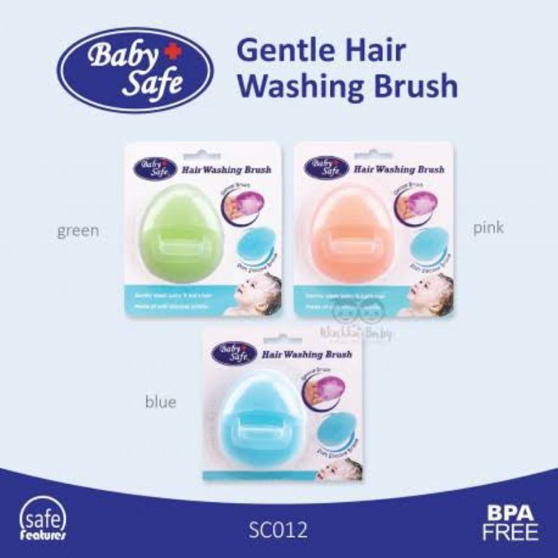 Babysafe SC012 Baby Safe Hair Washing Brush Sikat Rambut Bayi Anak