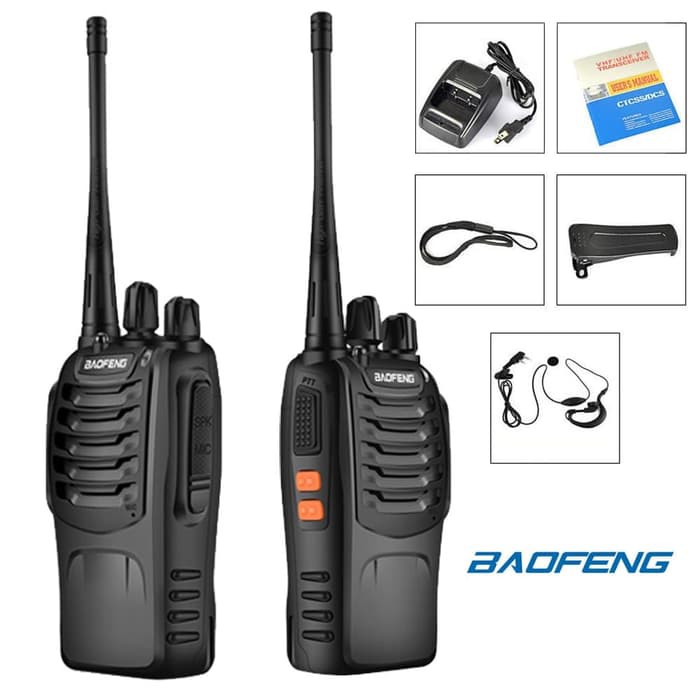 BAOFENG HT Handy Talky BF-888S Walkie Talkie Alat Radio Komunikasi Bao Feng BF888S BF 888S