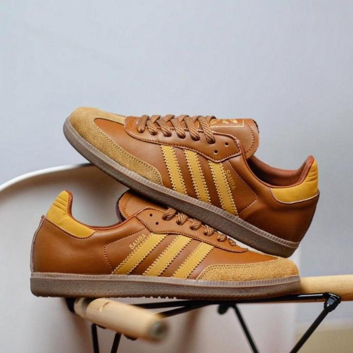 SEPATU ADIDAS SAMBA CLASSIC BROWN ORIGINAL PRIA FDF654654E
