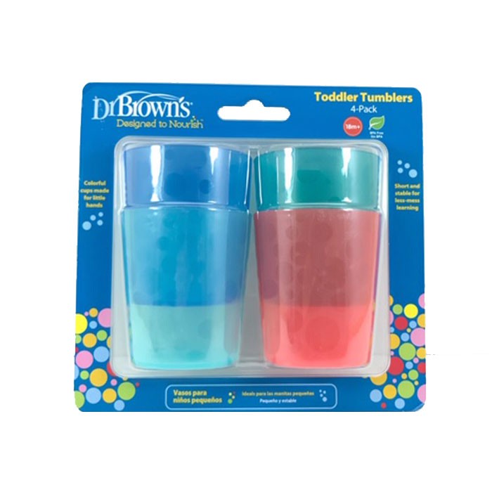 Dr Brown's - Toddler Tumblers 4pcs