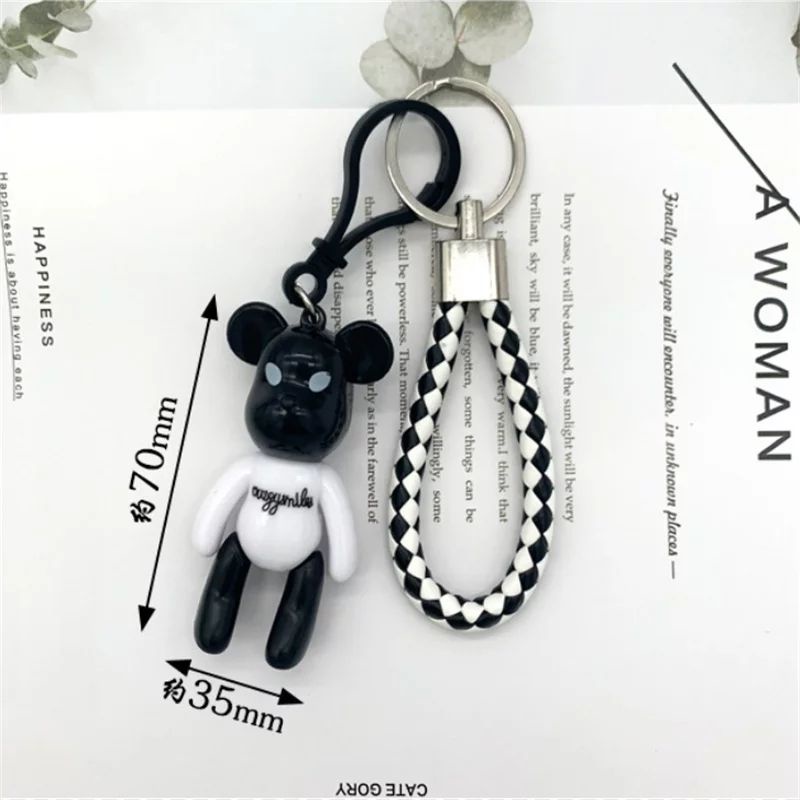 Cute Mini Bear Gantungan Kunci Kecil Gantungan Kunci Perhiasan Gantungan Kunci Import Kartun Boneka Gantungan Tas Aksesoris Tas