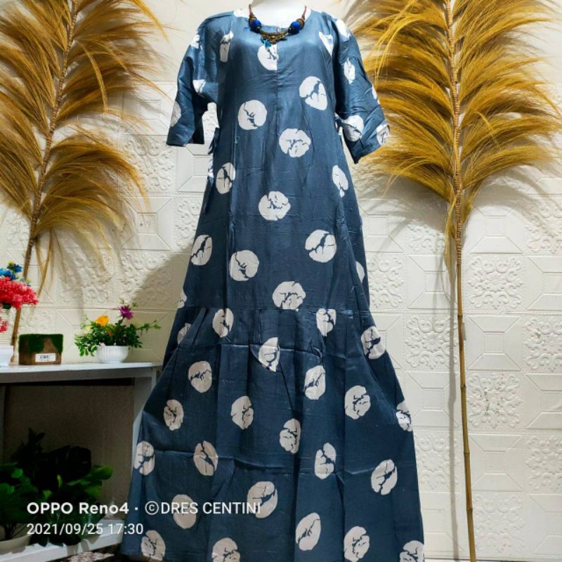 Zahra Al gifari/ promo murah dress centini laris Banjarmasin/daster rampel panjang busui/cod byr d t