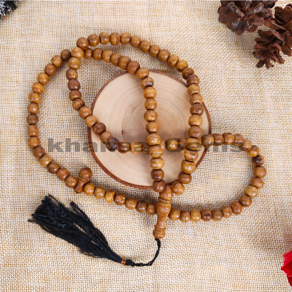 TASBIH KAYU GAHARU WANGI ASLI KALIMANTAN ISI 99 BUTIR