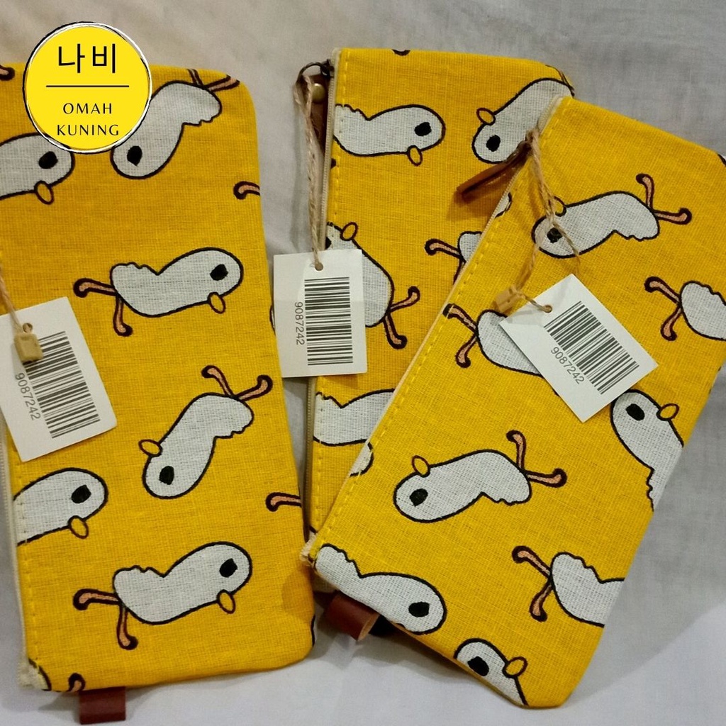 

SHANGHAI DEZHI STATIONERY - TEMPAT PINSIL BAHAN kANVAS MOTIF CANTIK / TEMPAT MAKEUP / DOMPET kANVAS