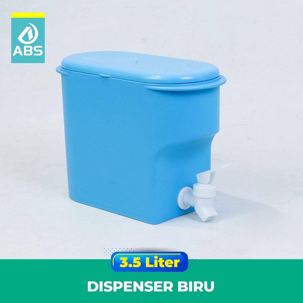 ABS Water Tank Dispenser Dispenser Air Ketel Minum Dingin Dengan Keran Juice Dispenser  DISPENSER AIR MINUM DINGIN / DISPENSER JUS DINGIN 3.5L-Biru
