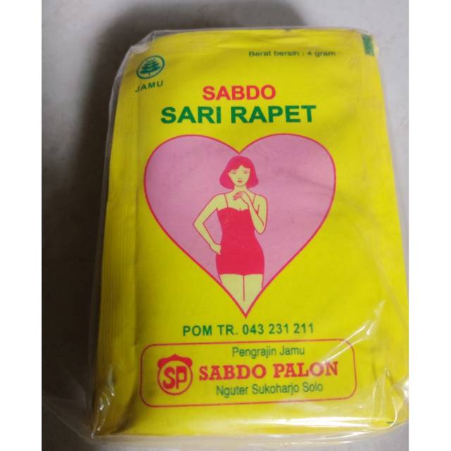 1 sachet jamu Sari rapat