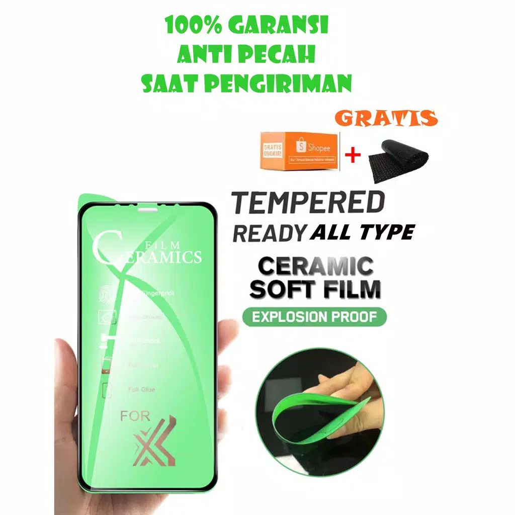 [GARANSI100%] Temperred Glass Anti Gores Ceramic Anti Radiasi for OPPO A39
