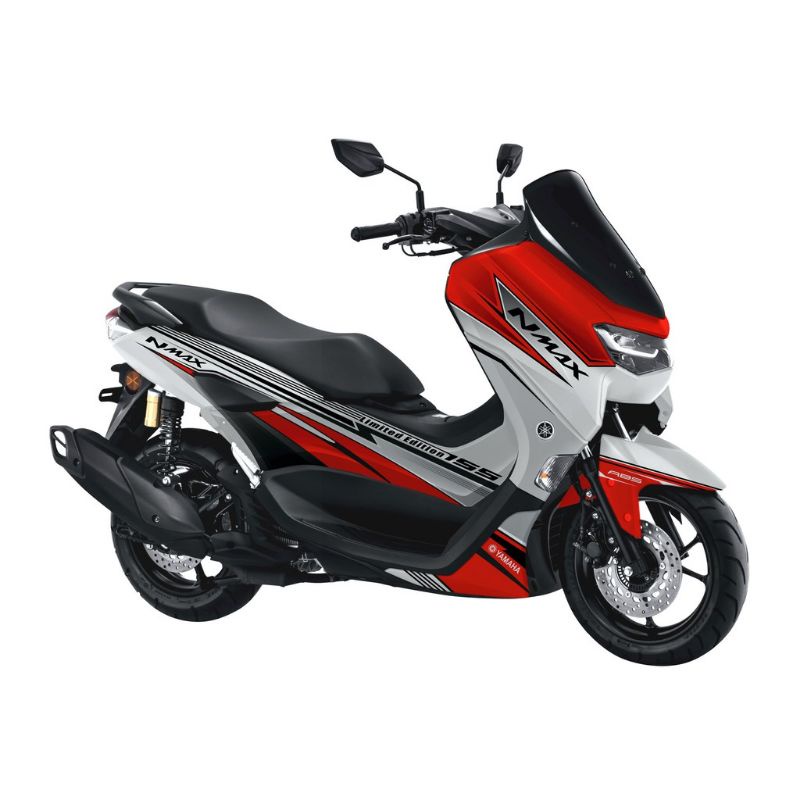 sticker decal fullbody yamaha new nmax gradasi merah variasi