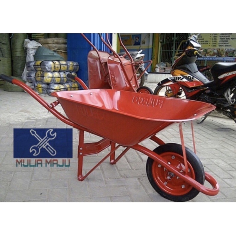 GEROBAK PASIR / GEROBAK SORONG PASIR BAN HIDUP / BAN MATI