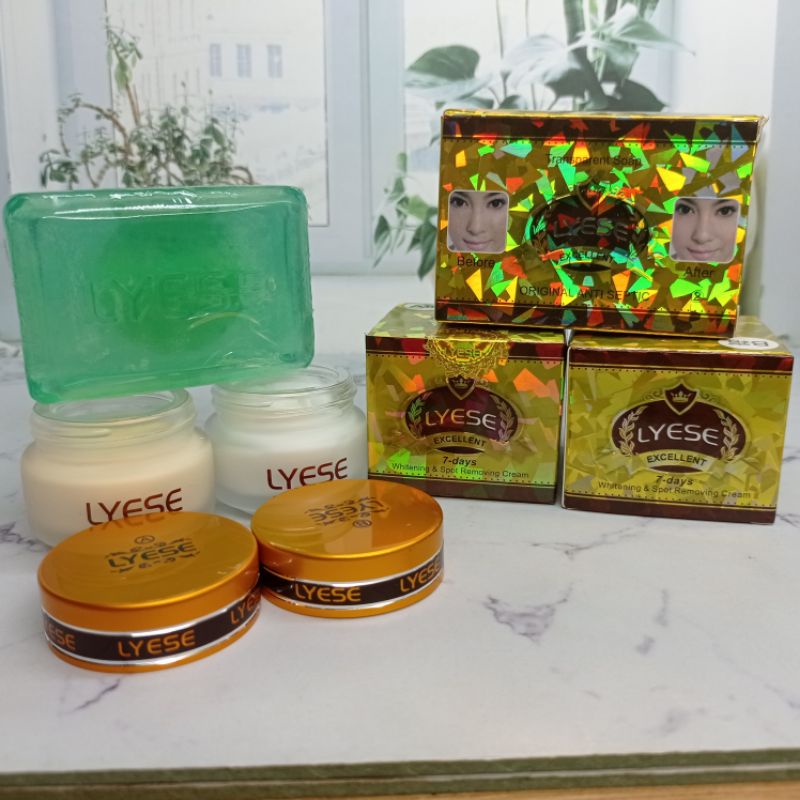 Cream Lyese Siang Malam dan Paket | 7 days whitening