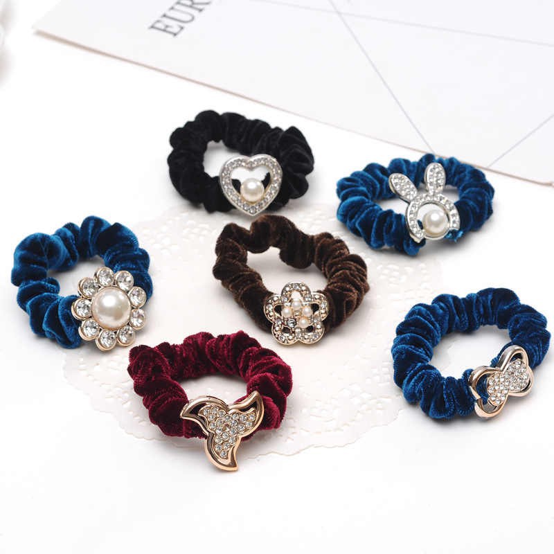 Senada Victory Scrunchie Bludru Ikat Rambut Velvet Korea