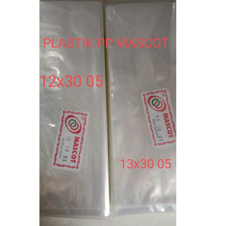 Plastik PP Mascot Bening Berbagai Ukuran Tebal 0.5