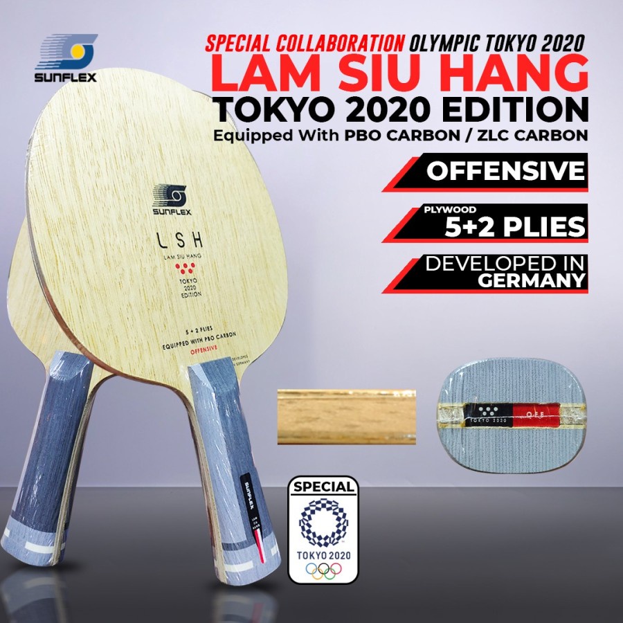 Kayu Bat Tenis Meja Sunflex Lam Siu Hang LSH OFF 2020 Tokyo