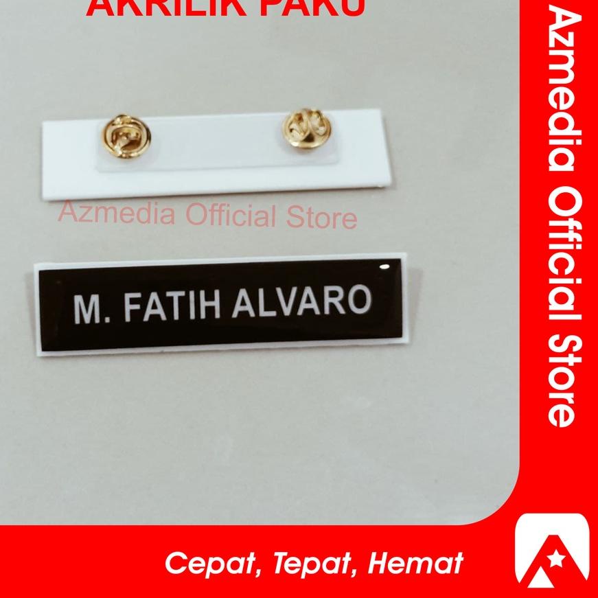 

Ready Stok/Nametag Nama Dada Akrilik PakuNametag Nama Dada Akrilik Paku/produck vyralral