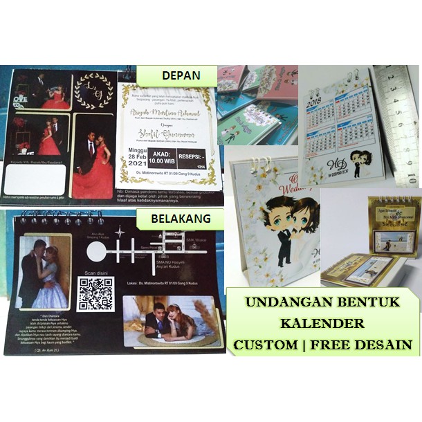 

~ Undangan Kalender Meja Custom FREE DESAIN