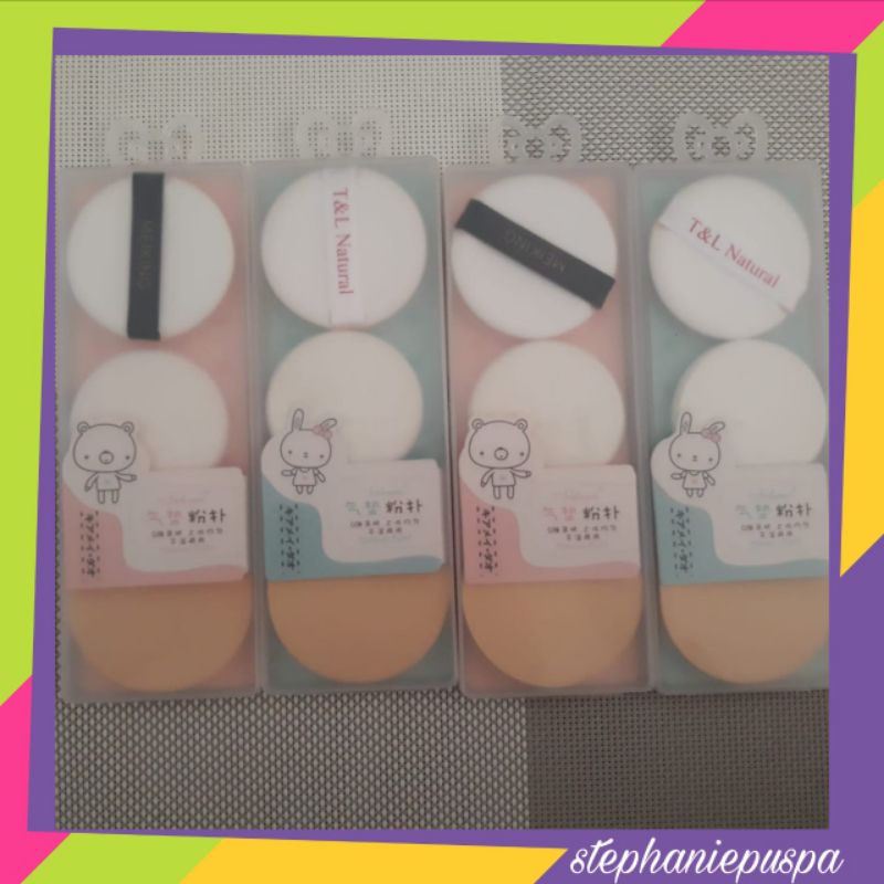 SPONS MAKE UP 3IN1 (ISI 3 + KOTAK HARDCASE) / SPONS MURAH