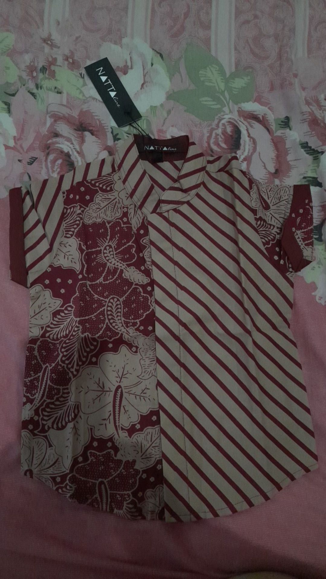 Kemeja Koko Batik Anak Lawasan Kombinasi Motif By Nattaline