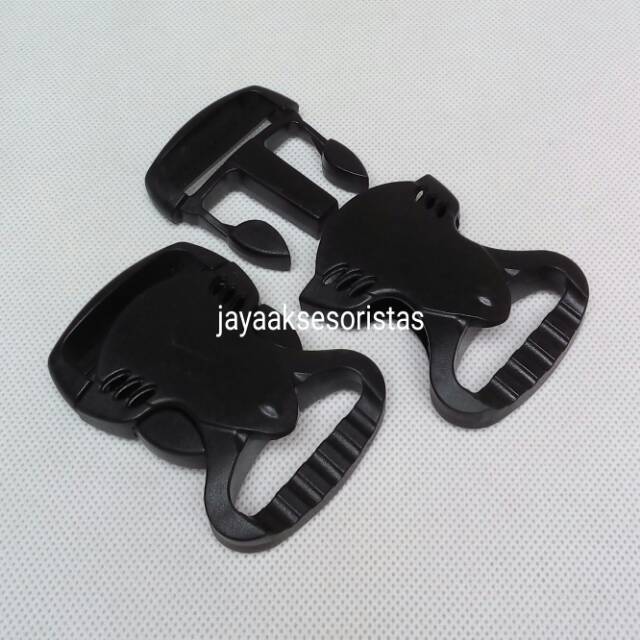 Kunci sodok tas bahan plastik buckle acetal 3.8 cm per 1 pcs acetal