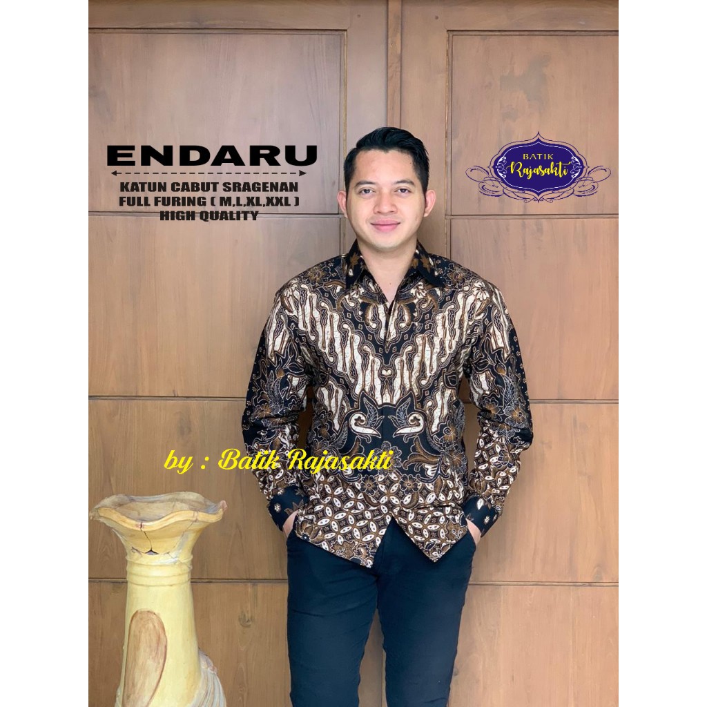 ENDHARU RAJASAKTI KEMEJA BATIK SOLO PRIA LENGAN PANJANG LAPIS FURING ATASAN BATIK PREMIUM MODERN KATUN HALUS BAHUWIRYA  BANAMITRA BANAMITRA PUTIH BANGSAWAN BAYU PUTRA BERLIAN BIRU BHARATAYUDA BIMASENA BIRENDRA BIRU INDAH BRAHMAKERTA BRAHMAKERTA MERAH