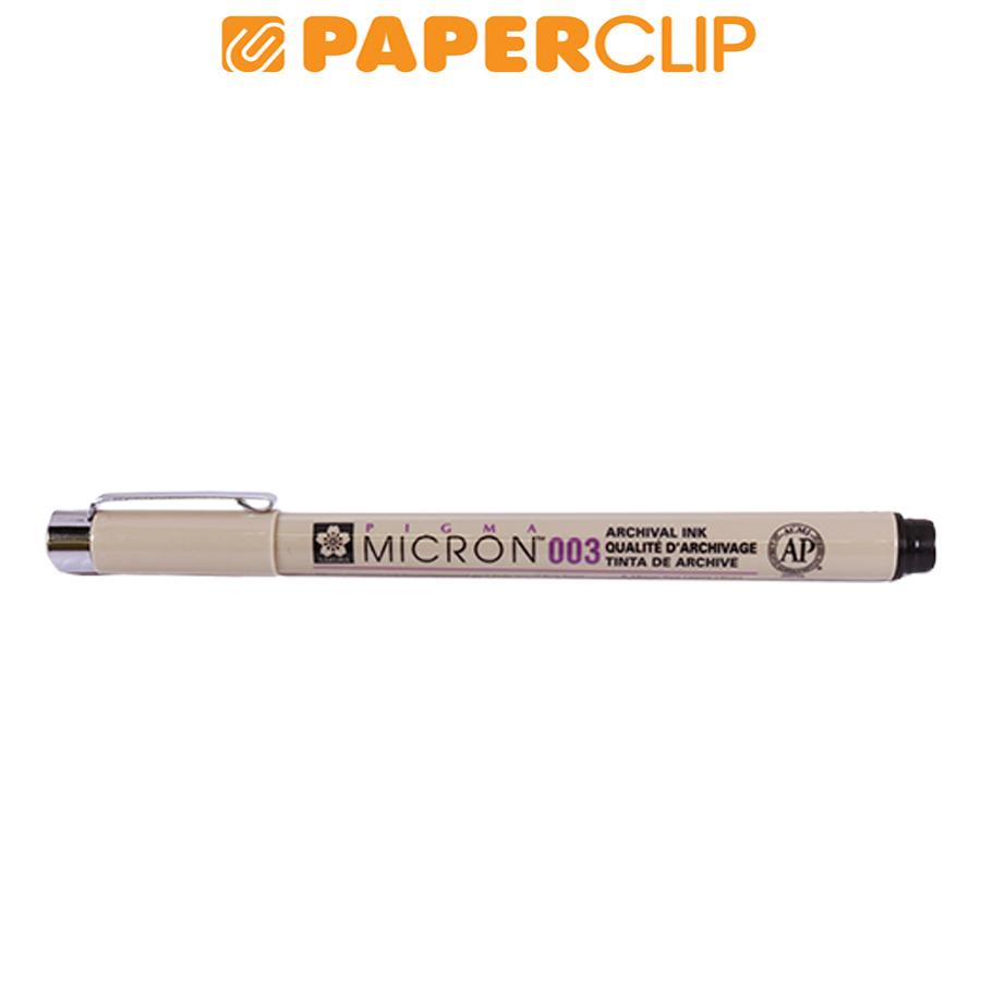 

BALLPOINT SAKURA PIGMA MICRON 003 BLACK