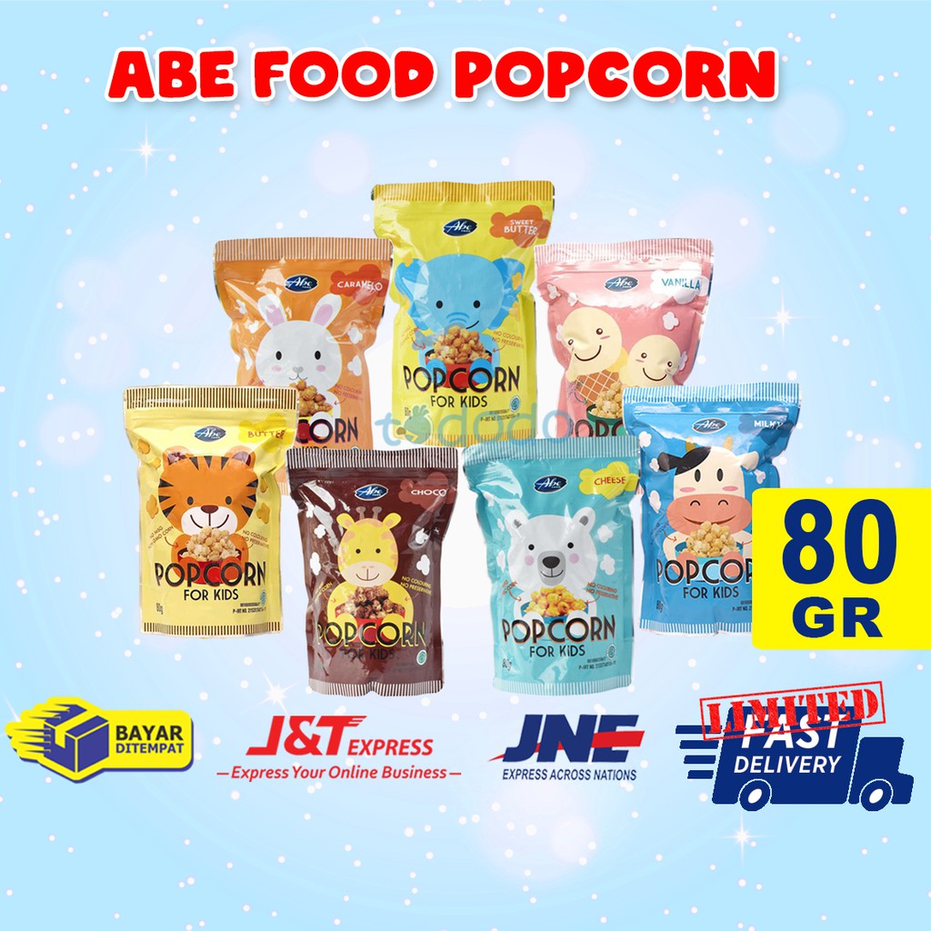 Abe Food Popcorn For Kids 80gr - Snack Anak