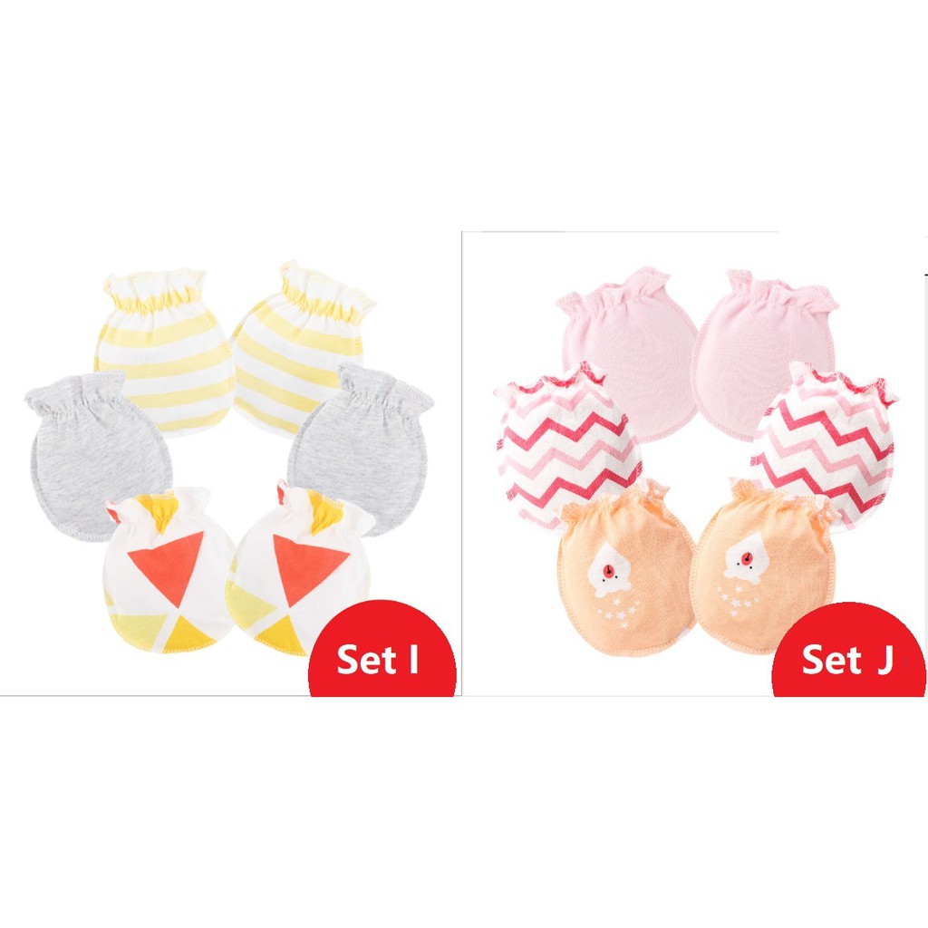 ( 1 set 3 pasang) Satu set sarung tangan bayi  import baby mitten