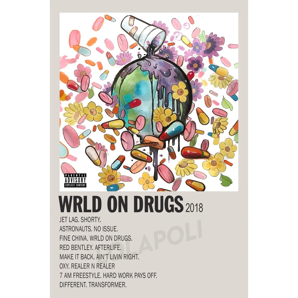 Poster Cover Album WRLD On Drugs - Future, Juice WRLD