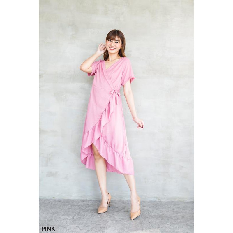 CRINKLEE KIMONO DRESS / DRESS WANITA / FASHION WANITA / DRESS CASUAL