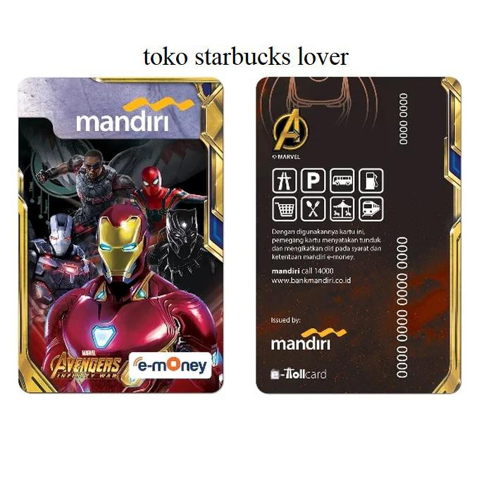 Item Spesial Kartu Emoney Etoll Mandiri Avengers Saldo 0 - Iron Man