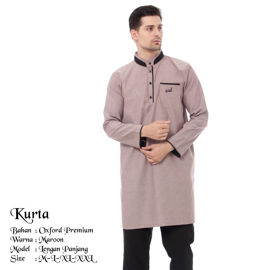 GAMIS PRIA / ATASAN MUSLIM PRIA / KURTA KASUAL MUSLIM / KURTA PRIA M - XL