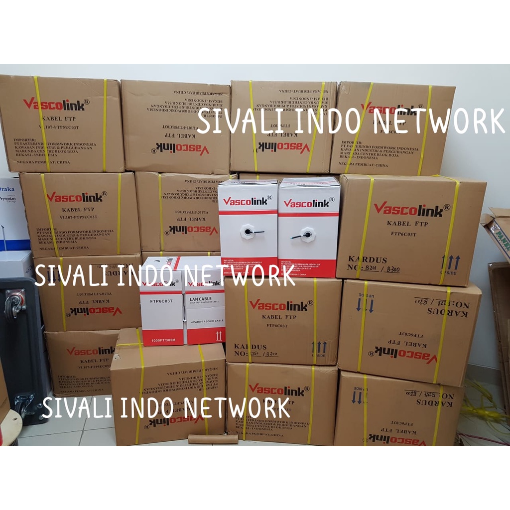 50 METER VASCOLINK KABEL  LAN OUTDOOR CAT6 HIGH SPEED 100/1000 Mbps