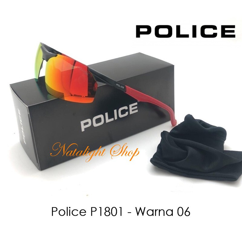 Sunglasses Kacamata Pria Police P1801 Premium Sporty Polarize Mewah
